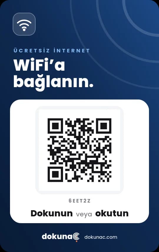 Kredi kartı boyutunda WiFi kartı: “WiFi'a bağlanın.”